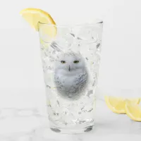 Beautiful, Dreamy and Serene Snowy Owl Glass