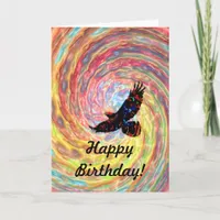 Fly Bird  Birthday Card