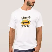 Rock Taco Funny Mexican Food Music Logo T-Shirt