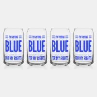 I'm Voting Blue Can Glass