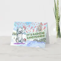  It's raining kandykanes! Folded Christmas Card