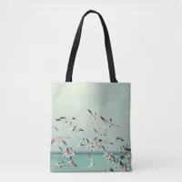 Peaceful Beach Themed Birds Tote Bag