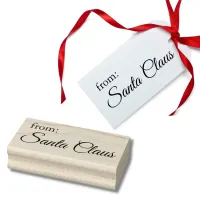 "From Santa Claus" Rubber Stamp for Gift Tags