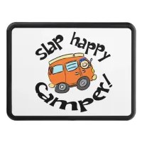 Slap Happy Camper Cartoon Scene Hitch Cover