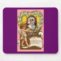 Cupid Vintage Valentine's Mousepad