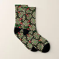 Darts Player Novelty Dartboard Socks