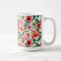  Tropical Flowers in Bloom Coffee Mug