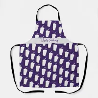 Shakes To Go Fun Drink Pattern Art Apron