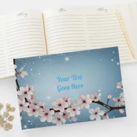 Elegant Floral Blossom Wedding Invitation Design Guest Book