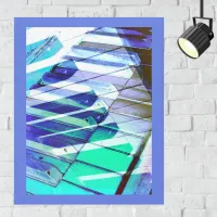 Modern Musical Instrument Surreal Music Piano Keys Canvas Print