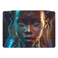 African Electro Style Woman Face iPad Pro Cover