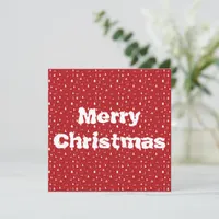 Christmas Trees and Snowflakes Christmas Card