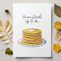 No one Stacks Up to You | Happy Father's Day Card