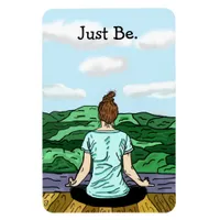 Just Be Inspirational Yoga Nature Magnet