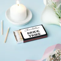 Bride Tribe Bachelorette Party Black And White Matchboxes