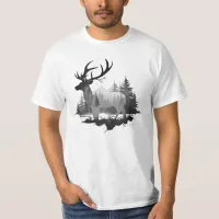 Wild deer standing in the forest T-Shirt