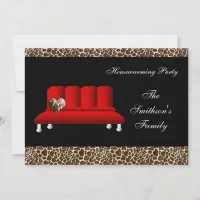 Cute Modern Furniture Housewarming Party Invitation