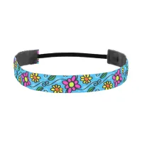 Abstract Floral Athletic Headband