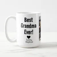 Best Grandma Ever with Picture | Custom Text Coffe Coffee Mug