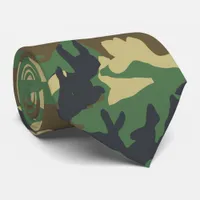 Army Military Camo Camouflage Print Armed Forces Neck Tie