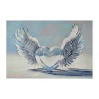 *~* HEART ANGEL WINGS AP78 Artsy Acrylic Print