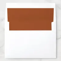 Burnt Orange Terracotta Solid Lined Wedding Envelope Liner