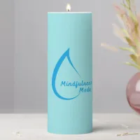 Zen Glow: Mindfulness Mode Pillar Candle