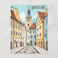 Travel to Bratislava Slovakia Postcard