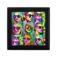 Colorful Abstract Digital Art | Women in Sunglasse Gift Box