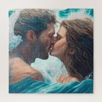A Kiss in the Waves Jigsaw Puzzle
