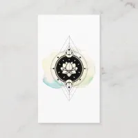 *~* Lotus Stars Sacred Symbol Moon To Nirvana Yoga Business Card