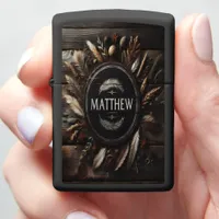 Matthew's Rustic Nameplate Zippo Lighter