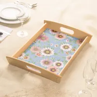 Daisy Floral Serving Tray