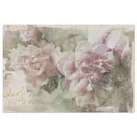 ** AR23 Peony Floral Vintage Victorian Decoupage  Tissue Paper