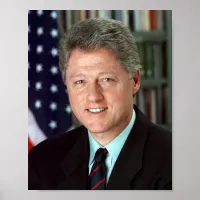 President Bill Clinton Official Portrait 8 x 10 Poster