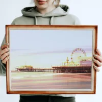 Santa Monica Pier Sunrise Poster