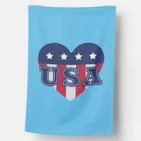 USA Heart House Flag