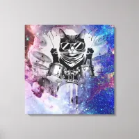 *~ Cosmic Percussionist Cool Cat AP91 DRUMMER Canvas Print