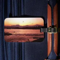 Denali from Talkeetna Vintage Sunset Photo Luggage Tag