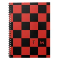 Checkerboard Monogram Red/Black CMXR Notebook