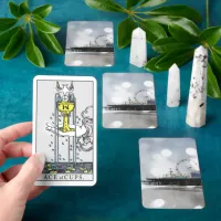 Santa Monica Pier Silver Grey Sparkles Tarot