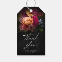 Sultry Nights Floral Wedding Thank You V2 ID829 Gift Tags