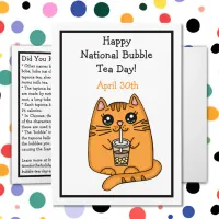 Happy National Bubble Tea Day - April 30th Card