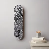 Black panther in the jungle - pencil drawing    skateboard