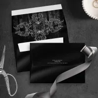 Gothic Scrollwork Wedding ID866 Envelope