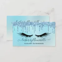 Holographic Makeup EyeLashes Sparkle Glitter Drip  Business Card