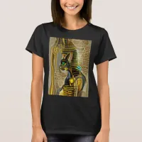 Ancient Egyptian Cat Goddess Bastet AI generated T-Shirt