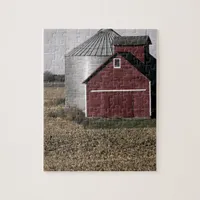 A Rural Farm Scene After Harvest Jigsaw Puzzle