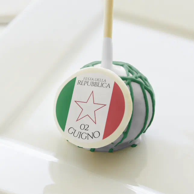 Festa della Repubblica National Day of Italy Flag Cake Pops