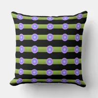 Minimalism Green and Lilac Color - Throw Pillow